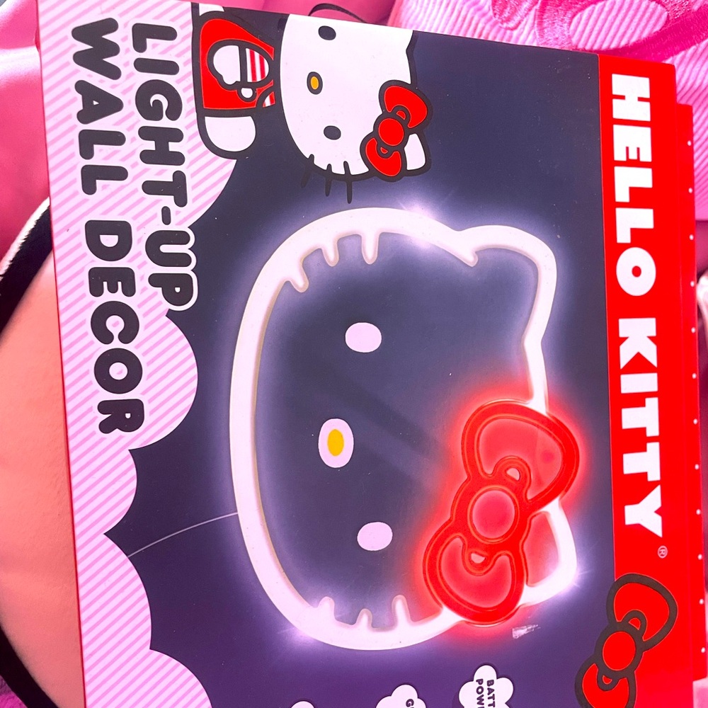 Hello kitty light up wall decor